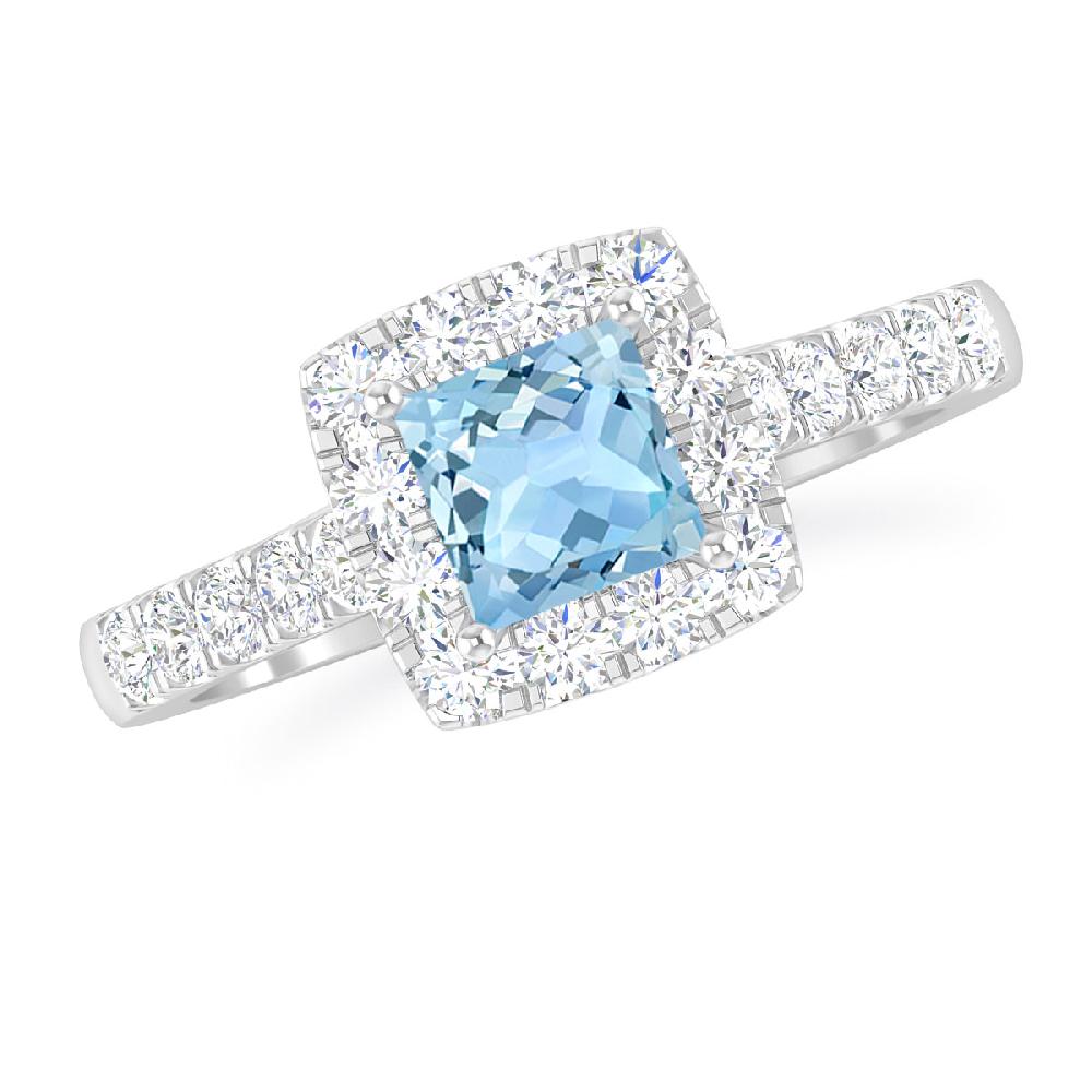 White Gold - Aquamarine