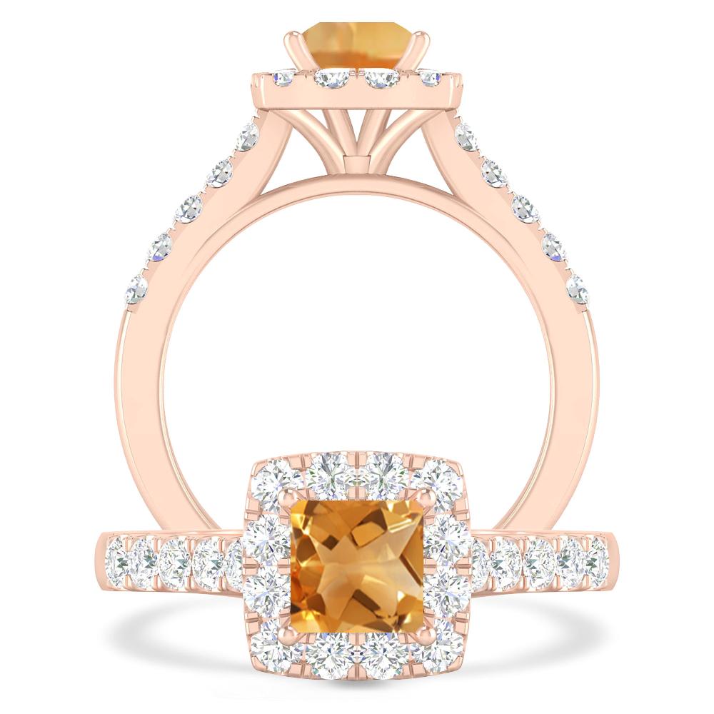 Rose Gold - Citrine