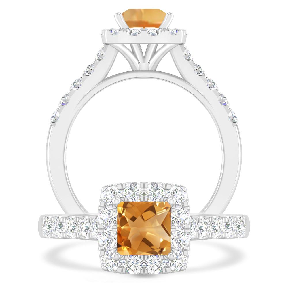 White Gold - Citrine