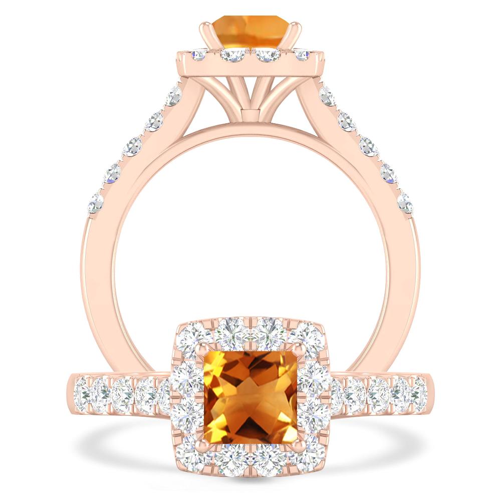 Rose Gold - Citrine