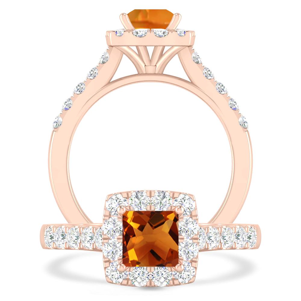 Rose Gold - Citrine