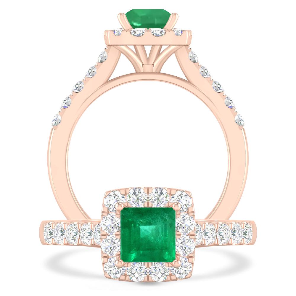 Rose Gold - Emerald