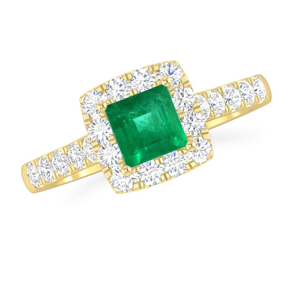 Yellow Gold - Emerald