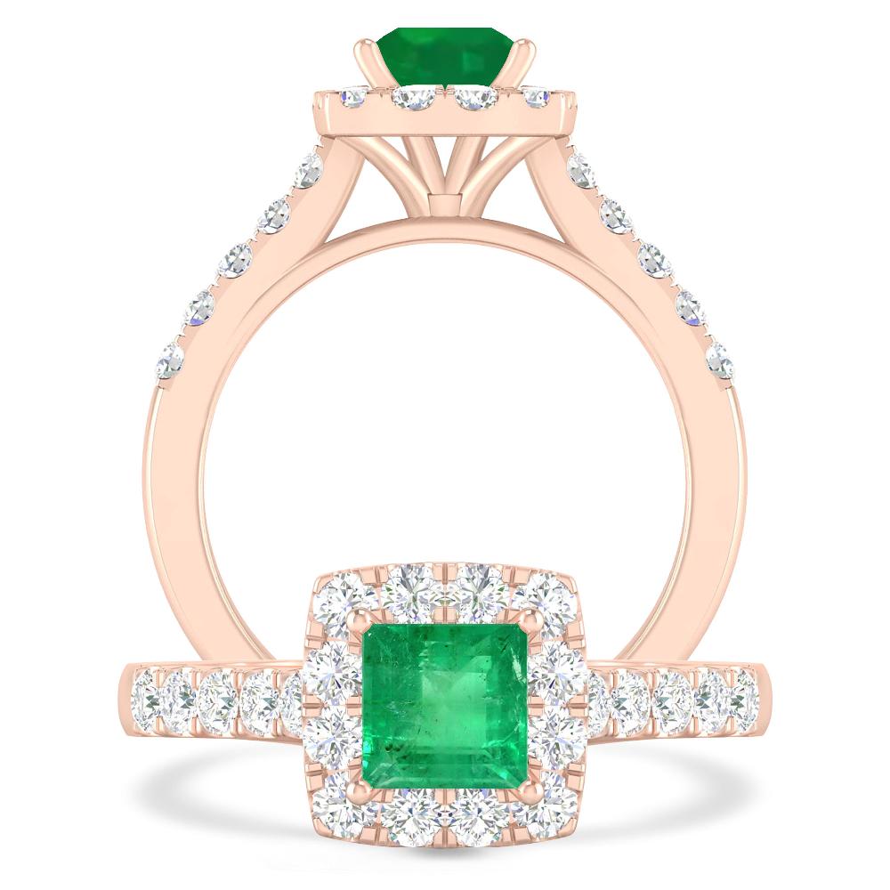 Rose Gold - Emerald