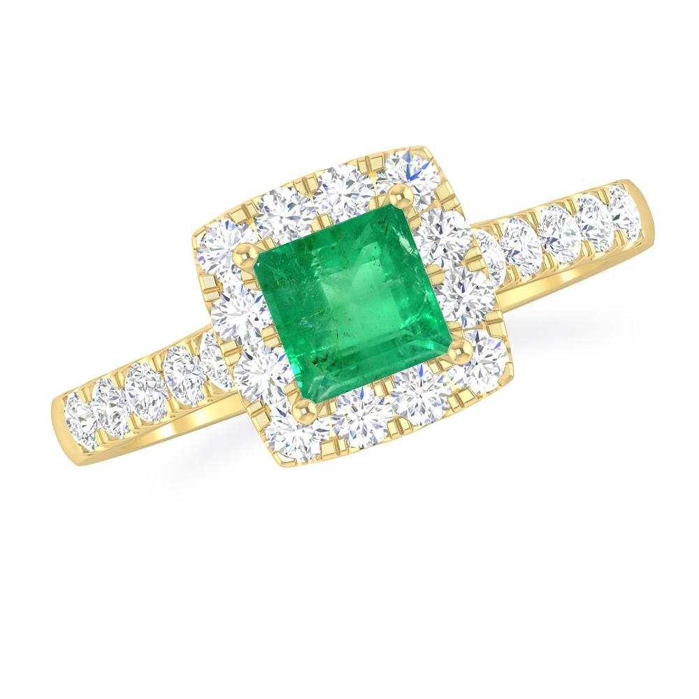 Yellow Gold - Emerald