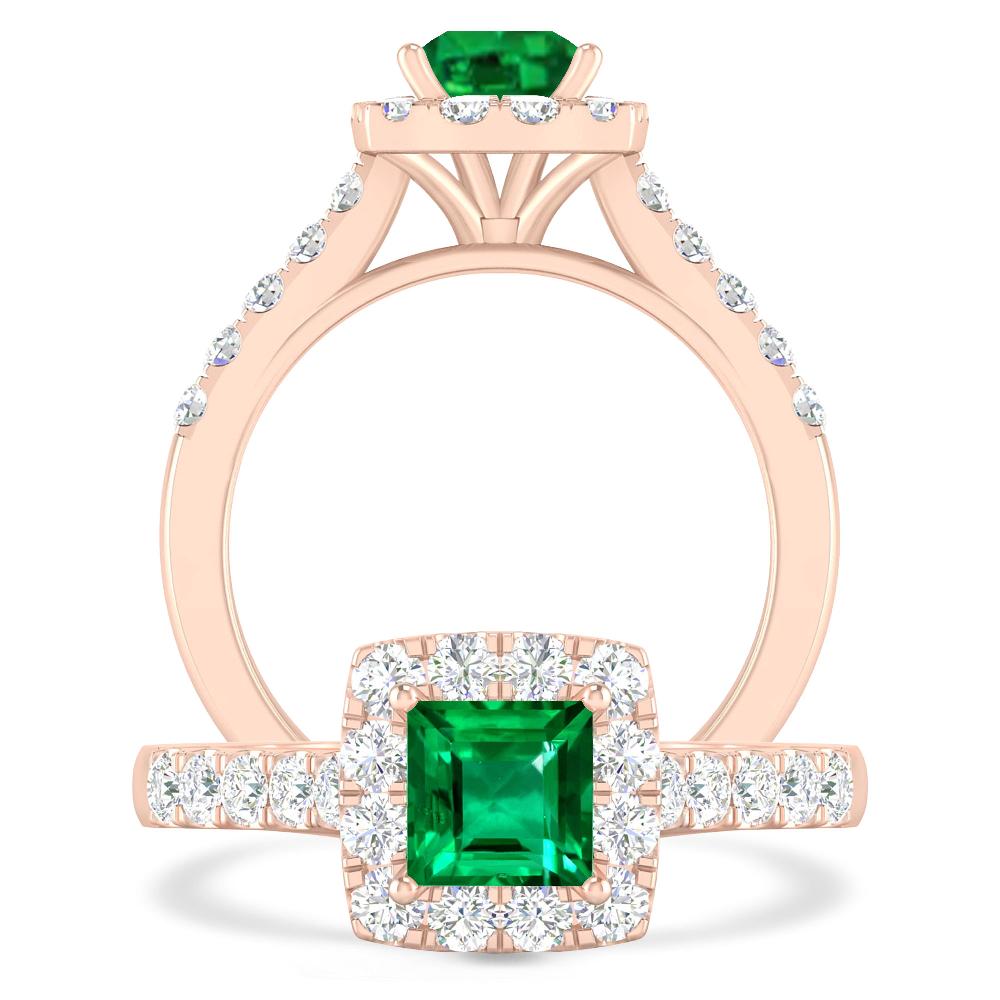 Rose Gold - Emerald