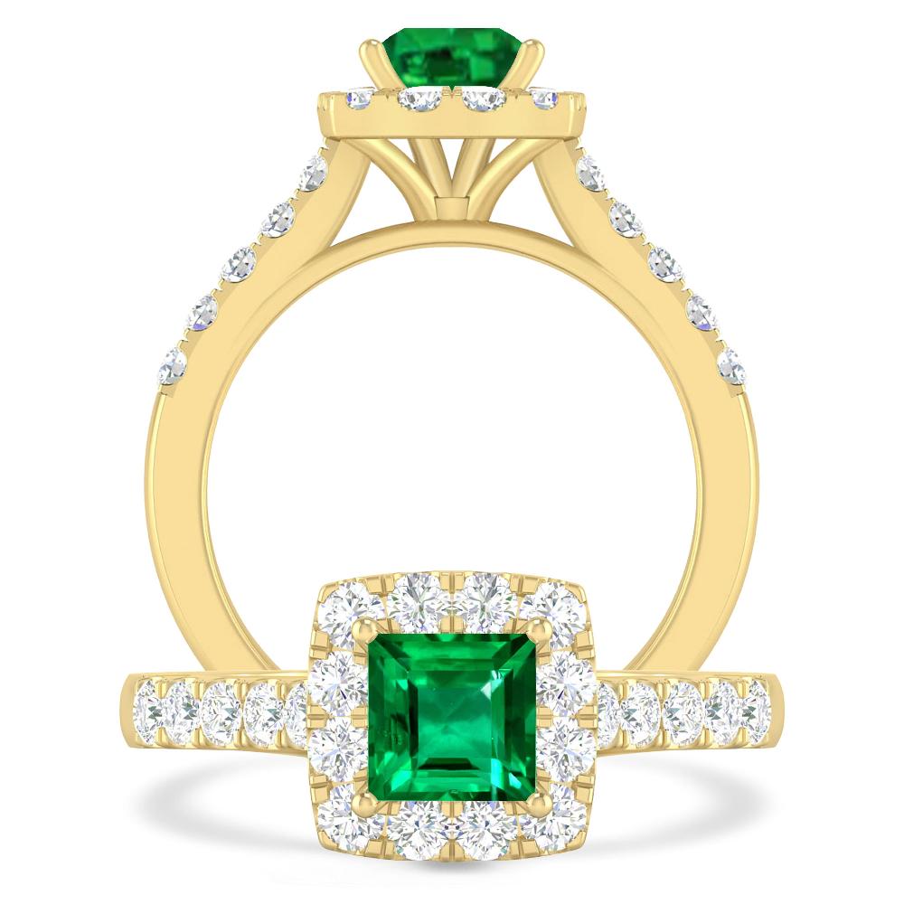 Yellow Gold - Emerald