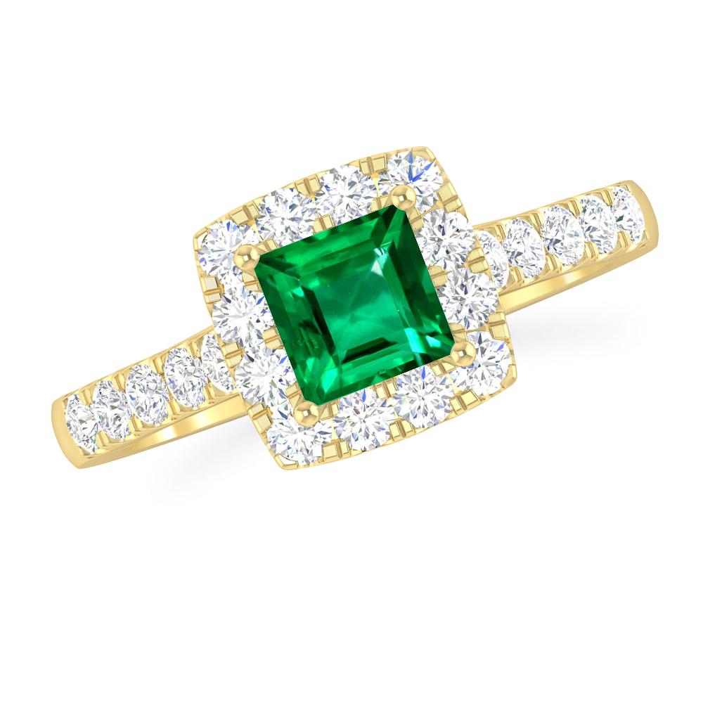 Yellow Gold - Emerald