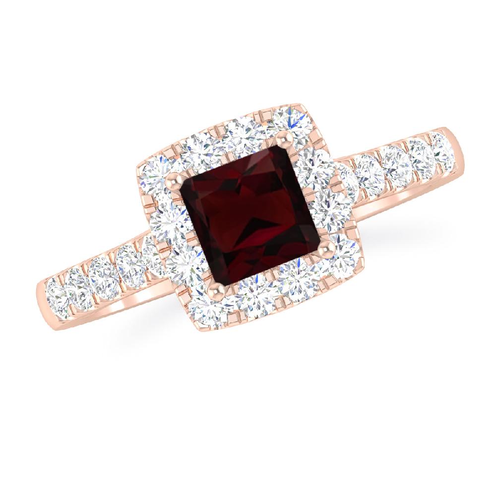 Rose Gold - Garnet