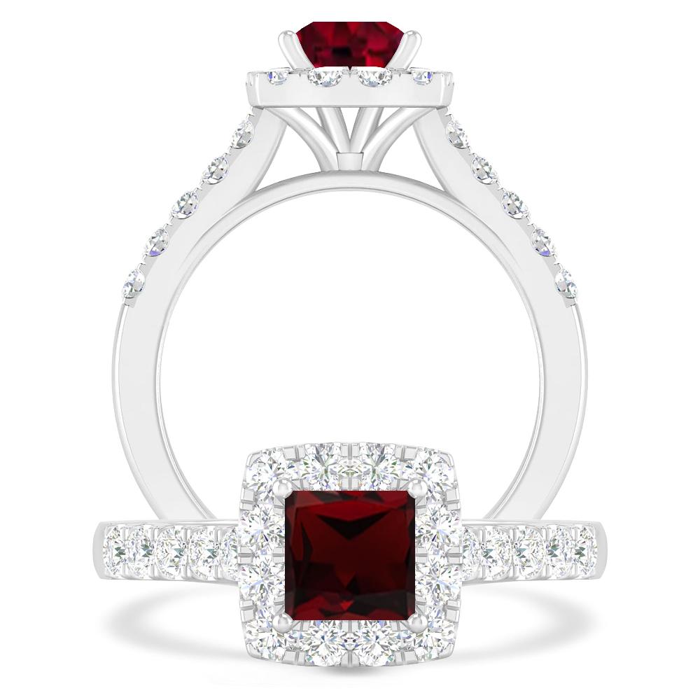 White Gold - Garnet