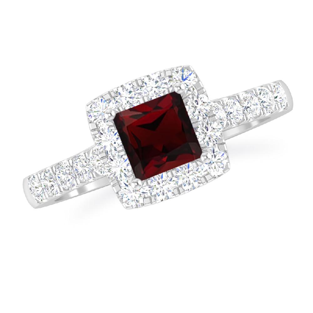 White Gold - Garnet