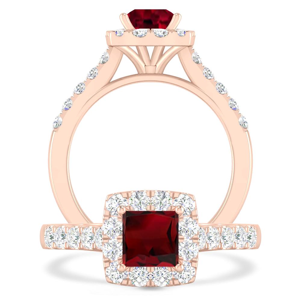 Rose Gold - Garnet