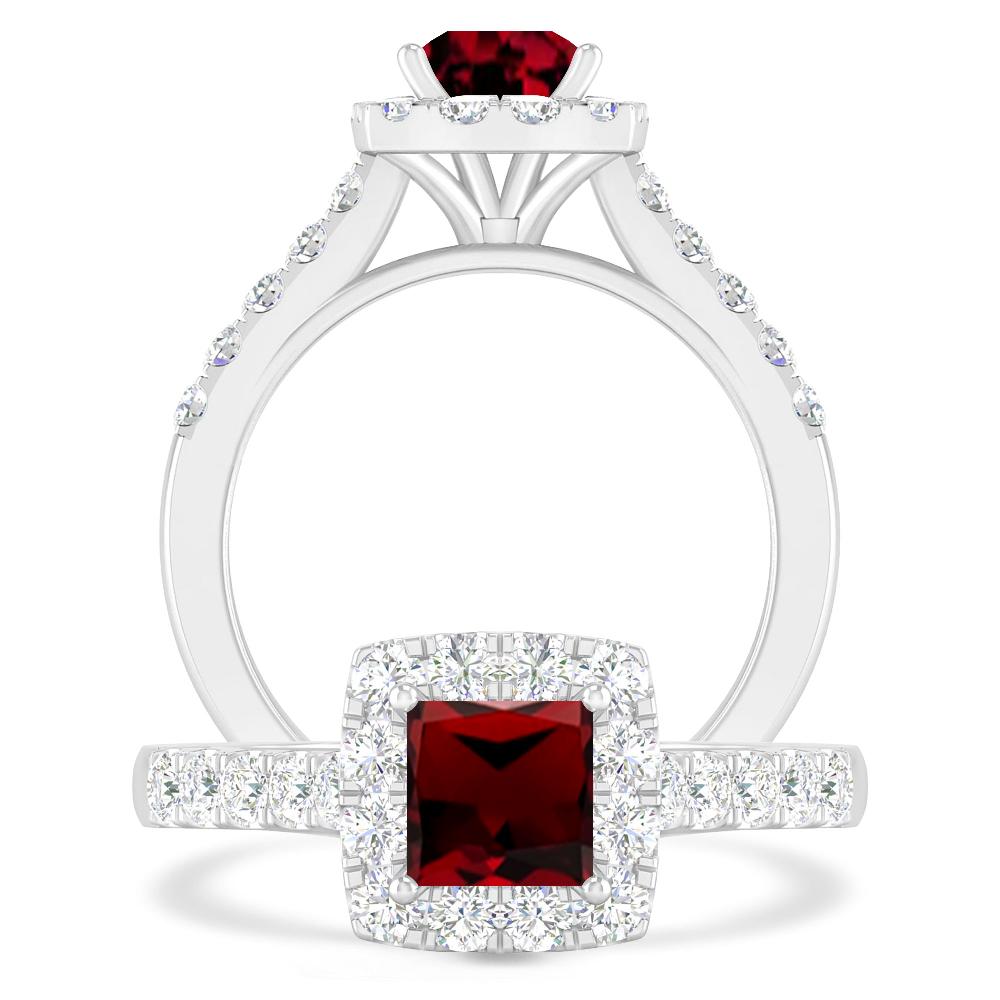 White Gold - Garnet