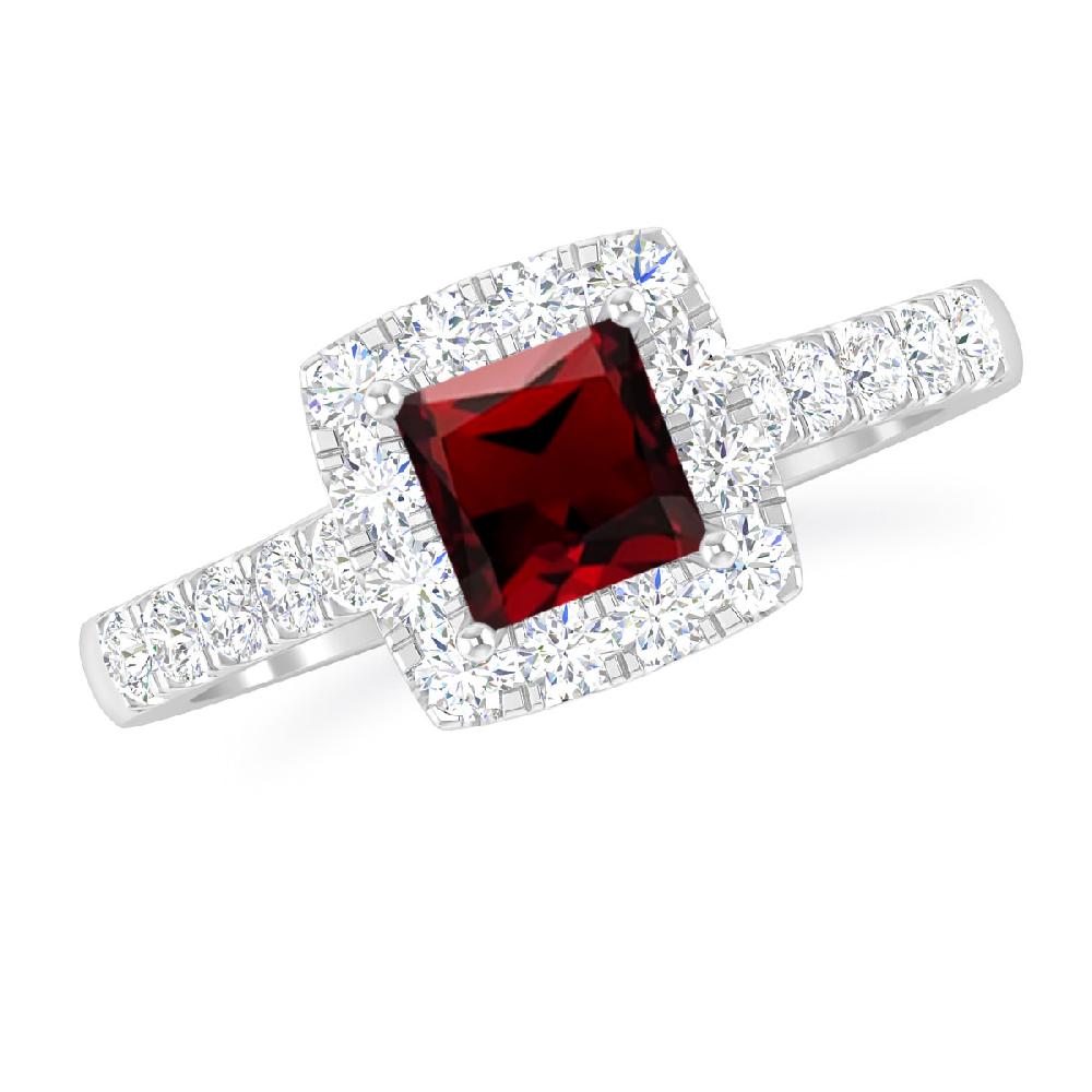 White Gold - Garnet