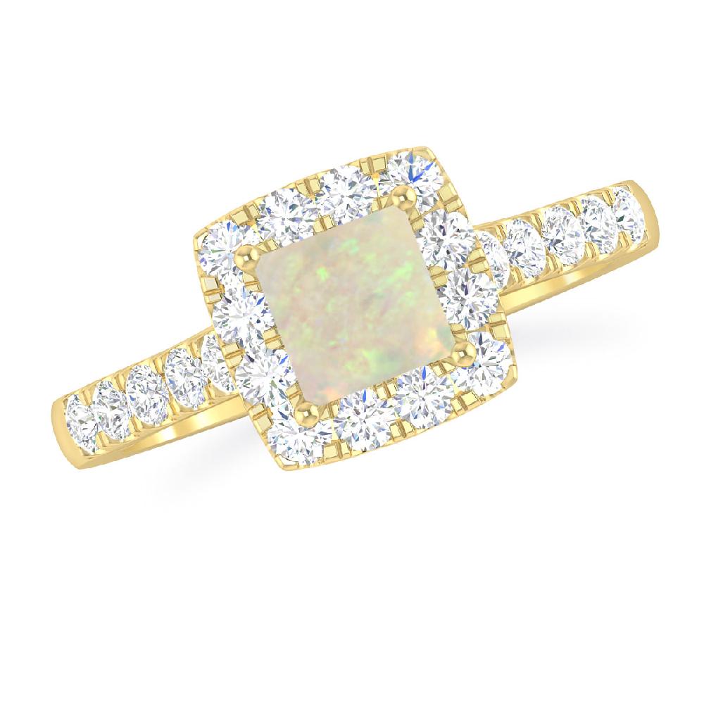 Yellow Gold - Opal