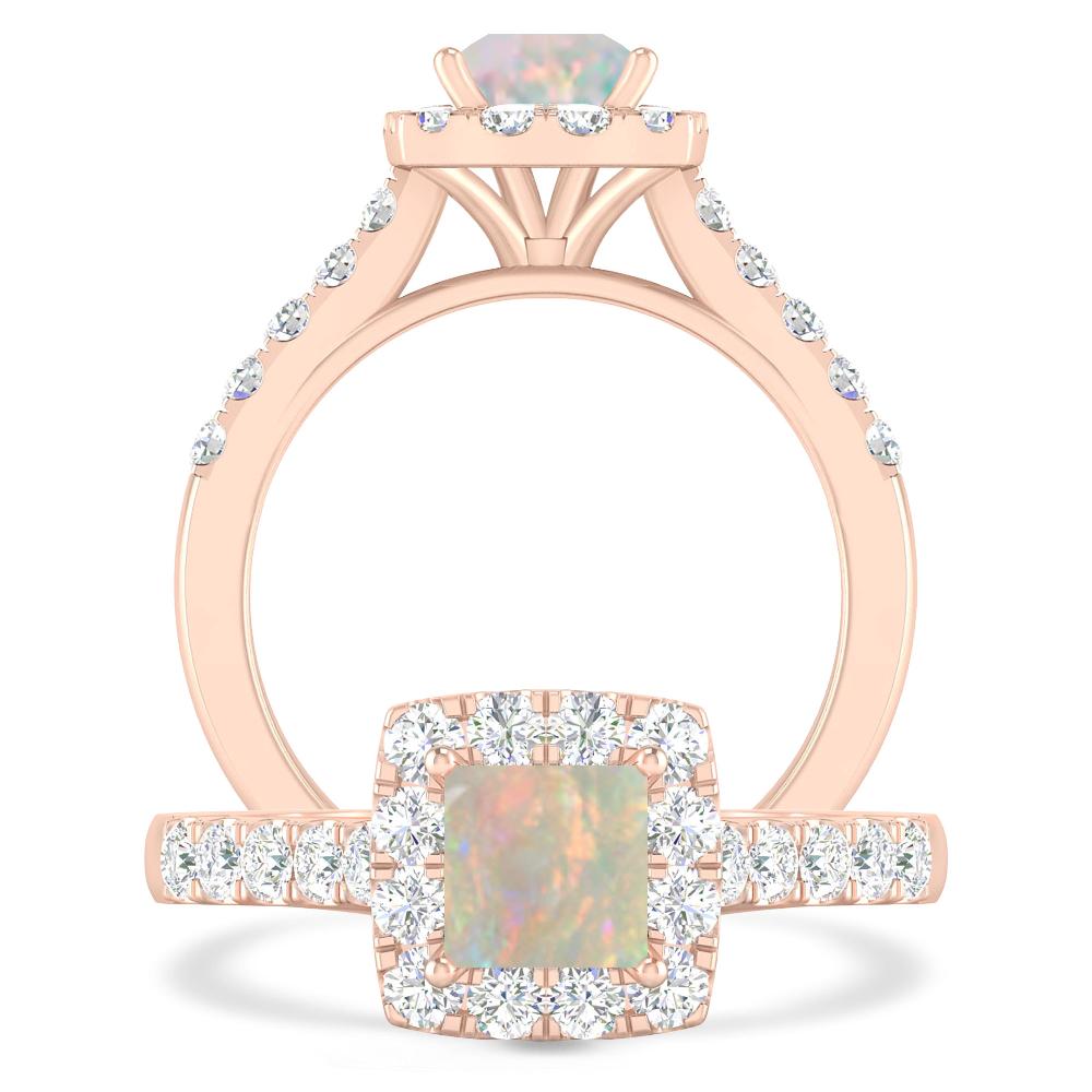 Rose Gold - Opal