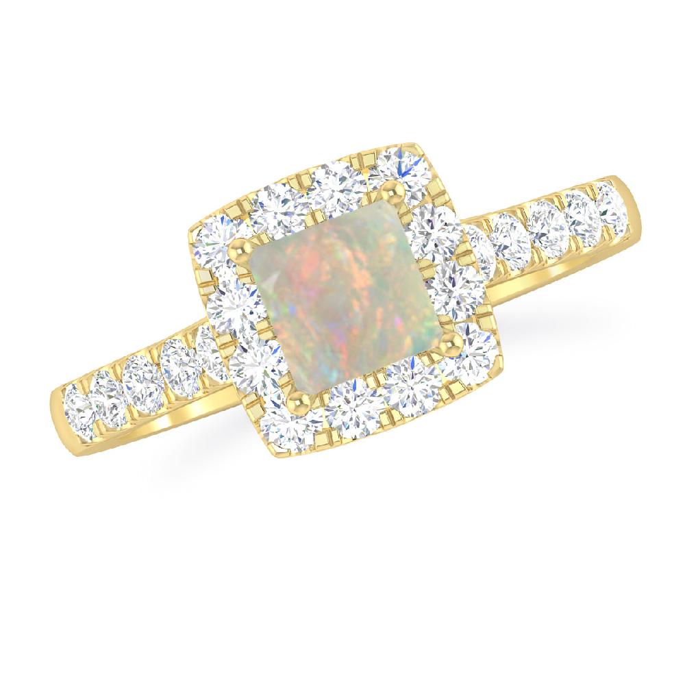 Yellow Gold - Opal