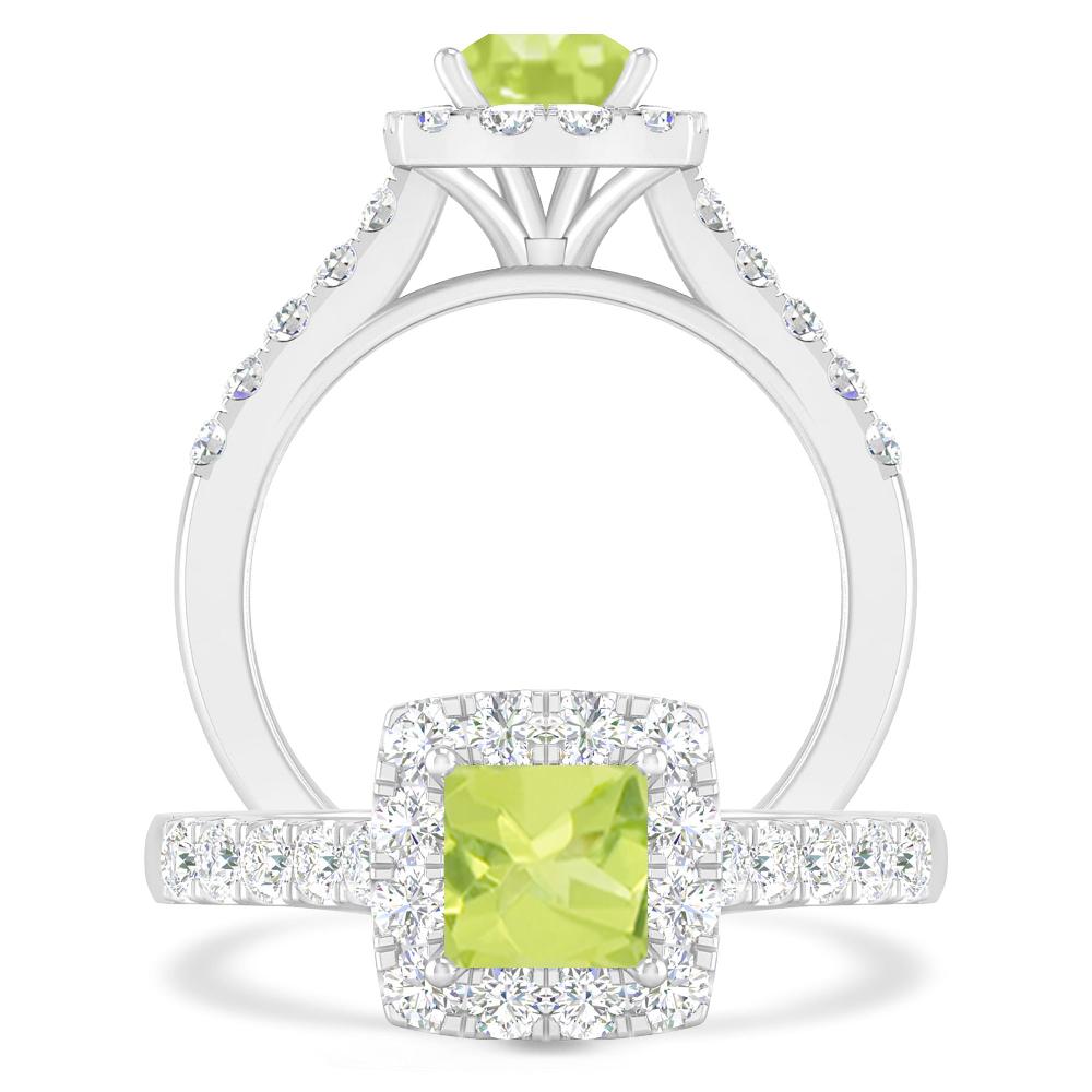 White Gold - Peridot