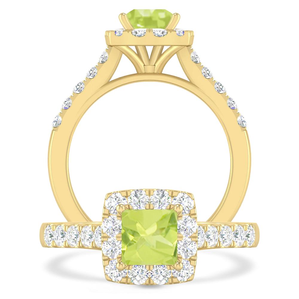 Yellow Gold - Peridot