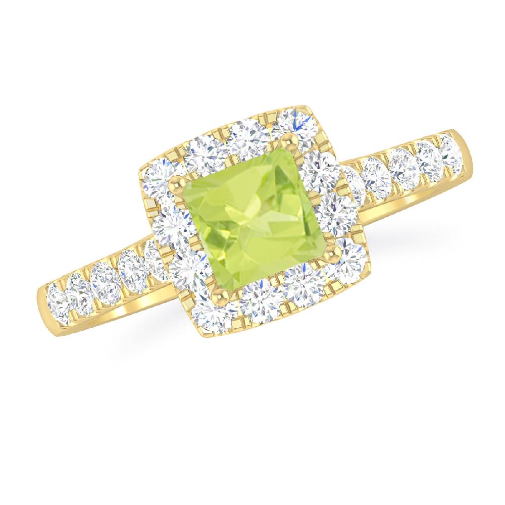 Yellow Gold - Peridot