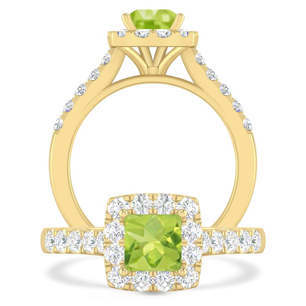 Yellow Gold - Peridot