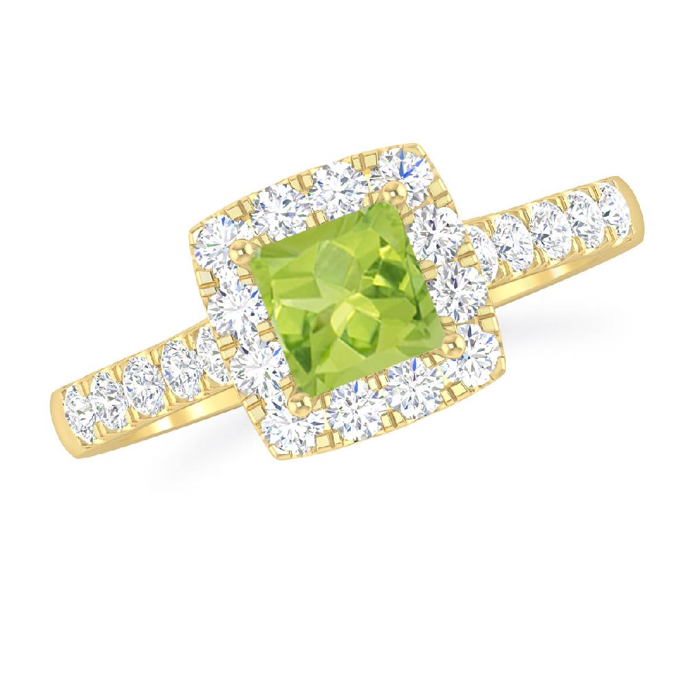 Yellow Gold - Peridot