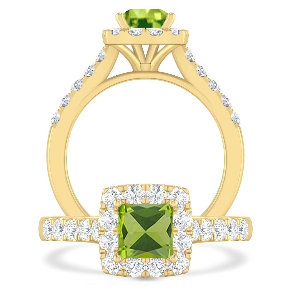 Yellow Gold - Peridot