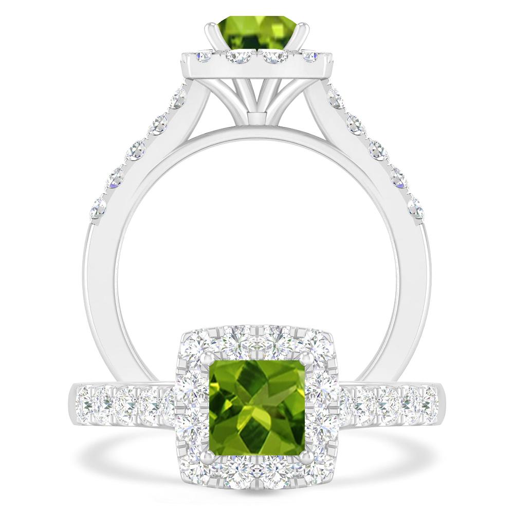 White Gold - Peridot