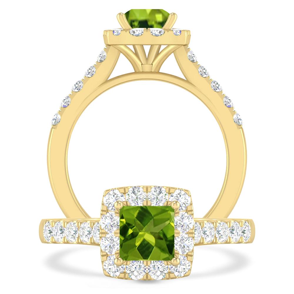 Yellow Gold - Peridot