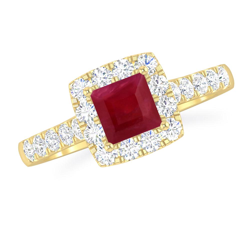 Yellow Gold - Ruby