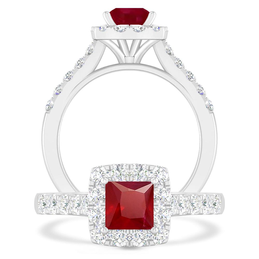 White Gold - Ruby