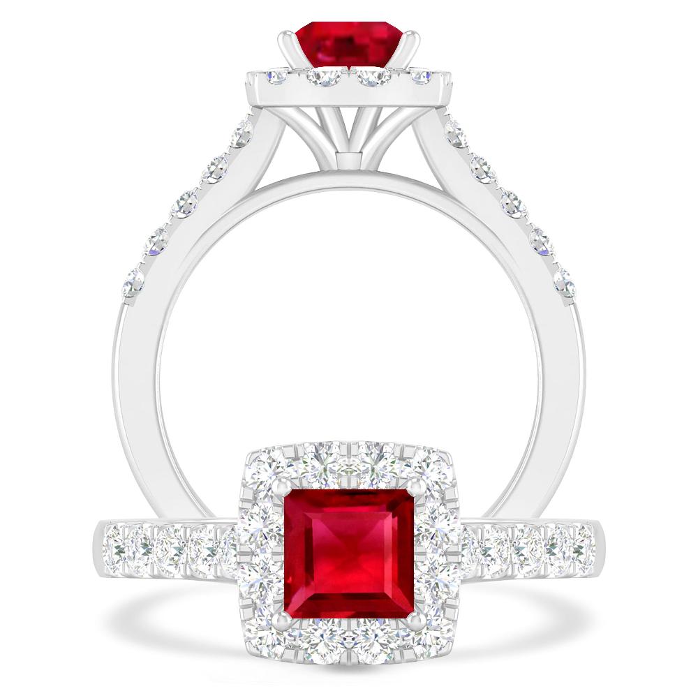 White Gold - Ruby