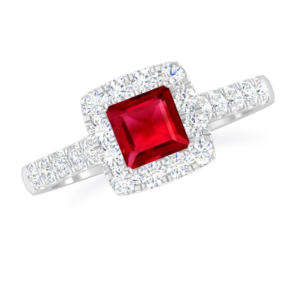 White Gold - Ruby