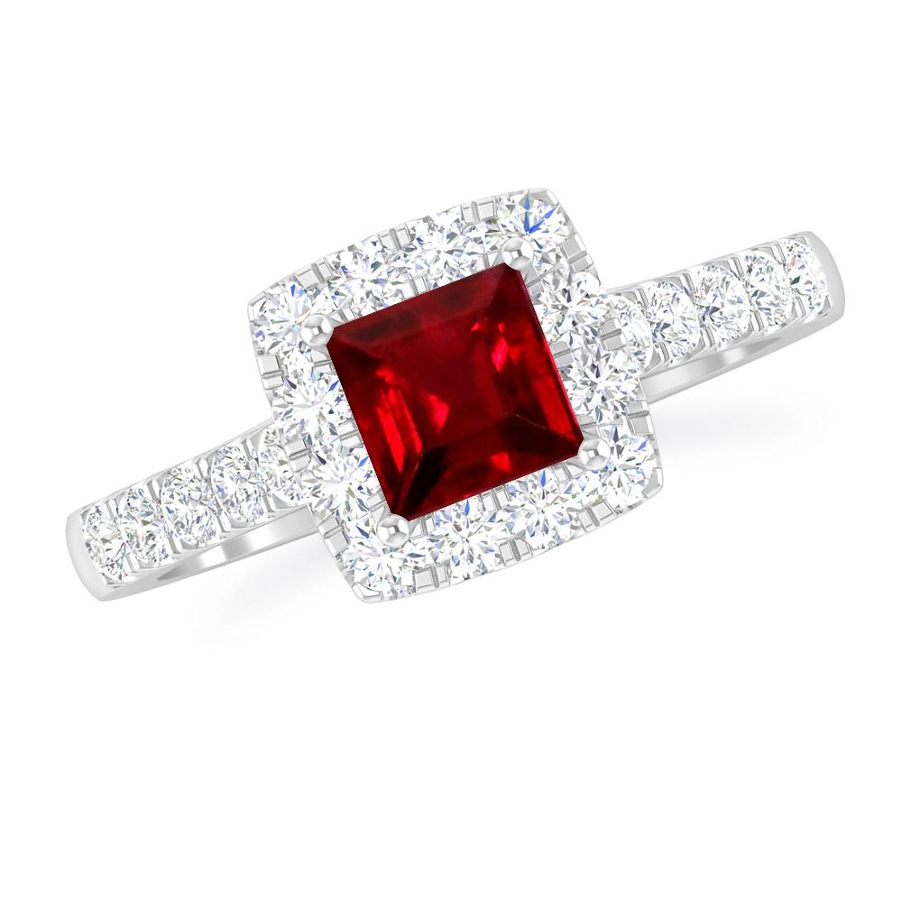 White Gold - Ruby