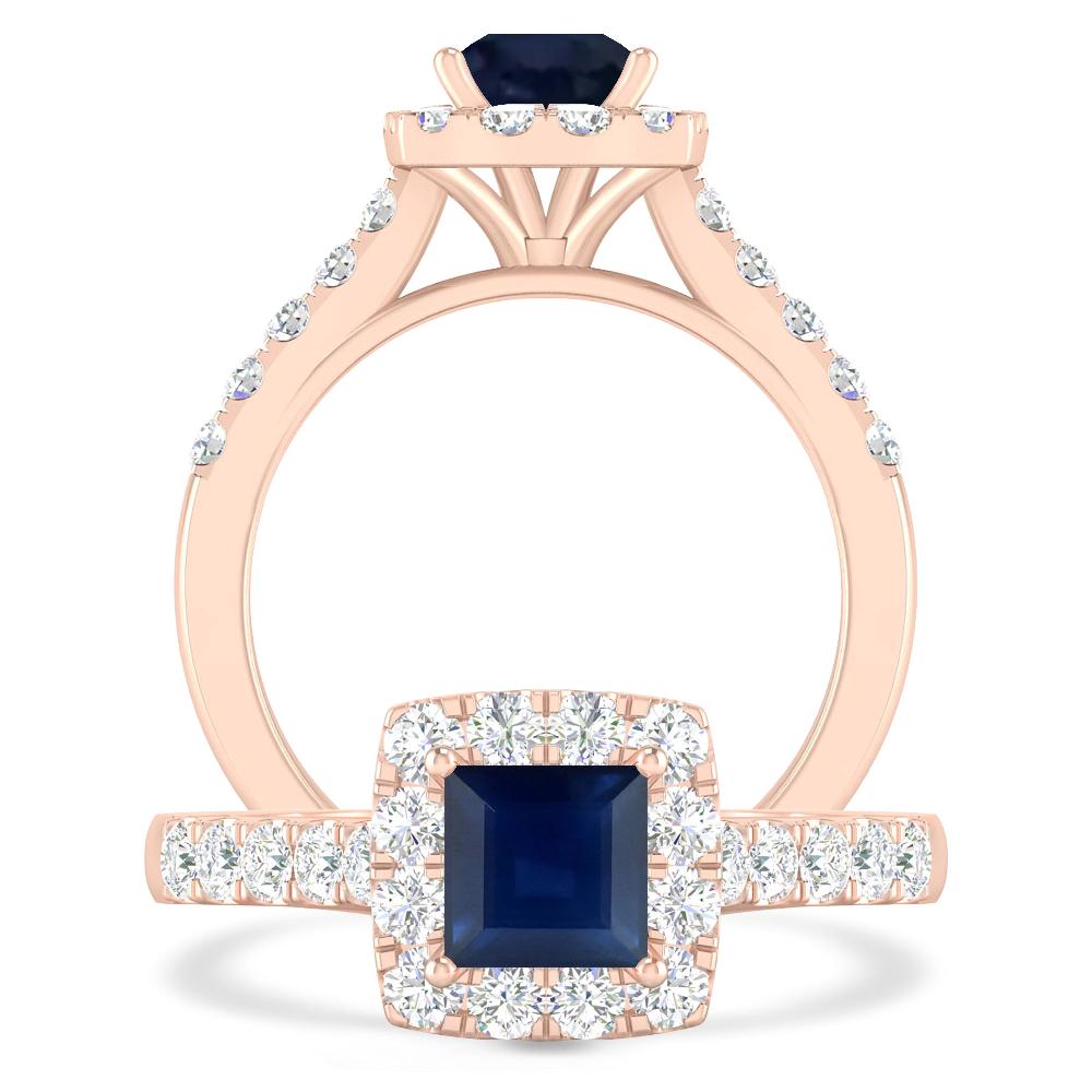 Rose Gold - Sapphire