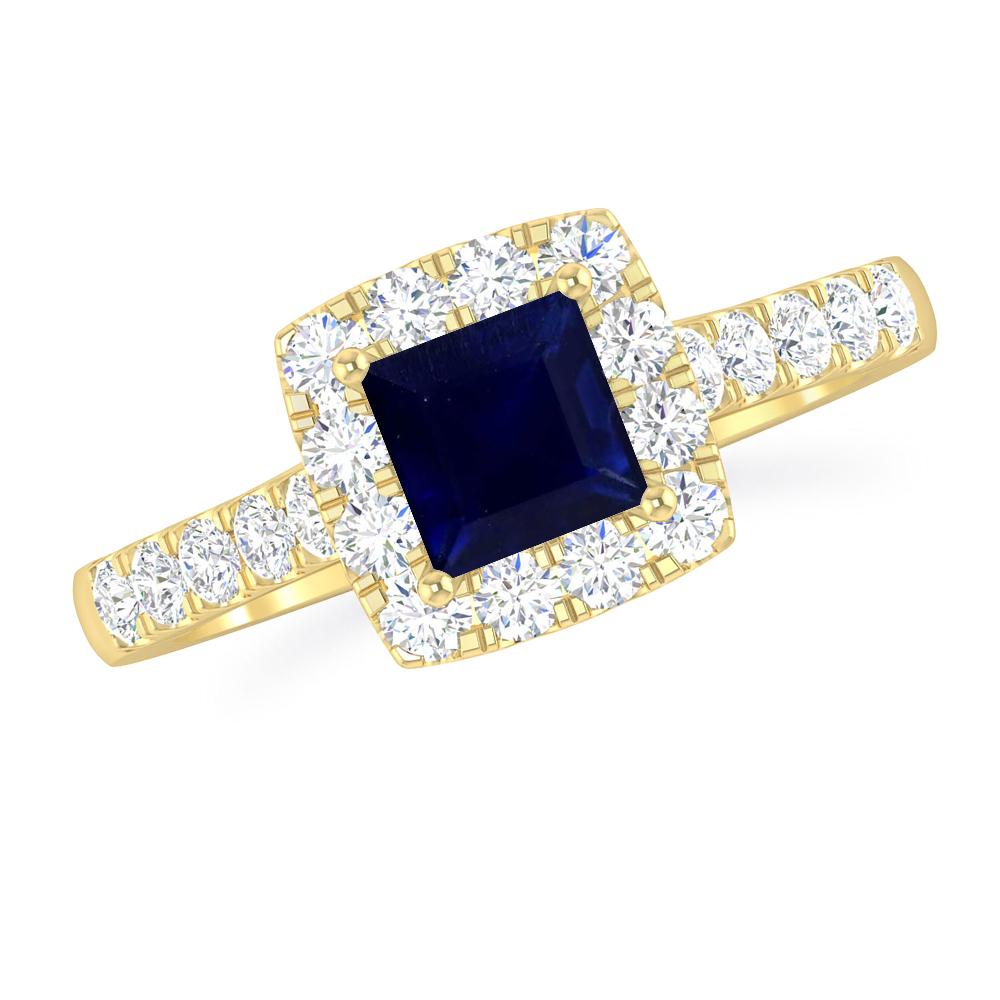 Yellow Gold - Sapphire