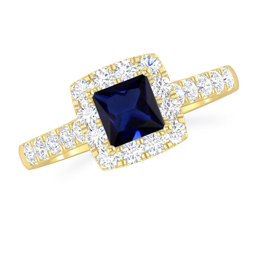 Yellow Gold - Sapphire