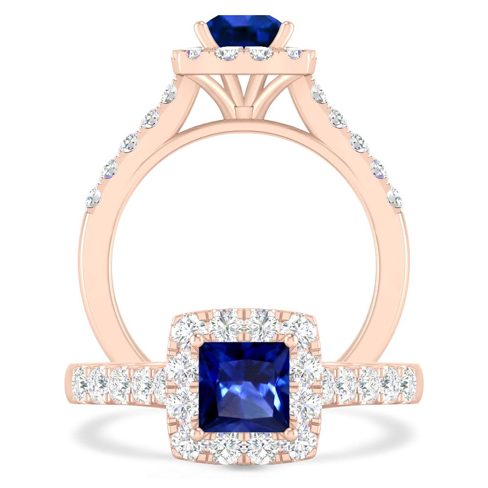 Rose Gold - Sapphire