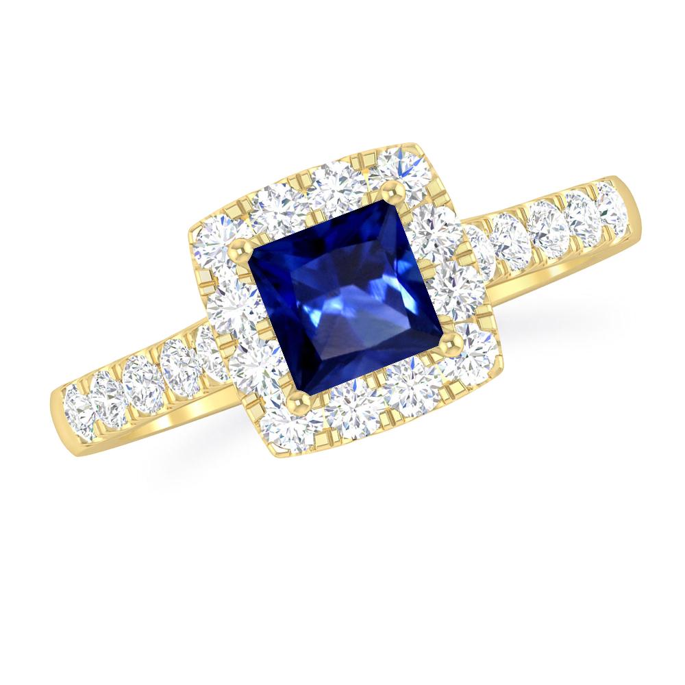 Yellow Gold - Sapphire