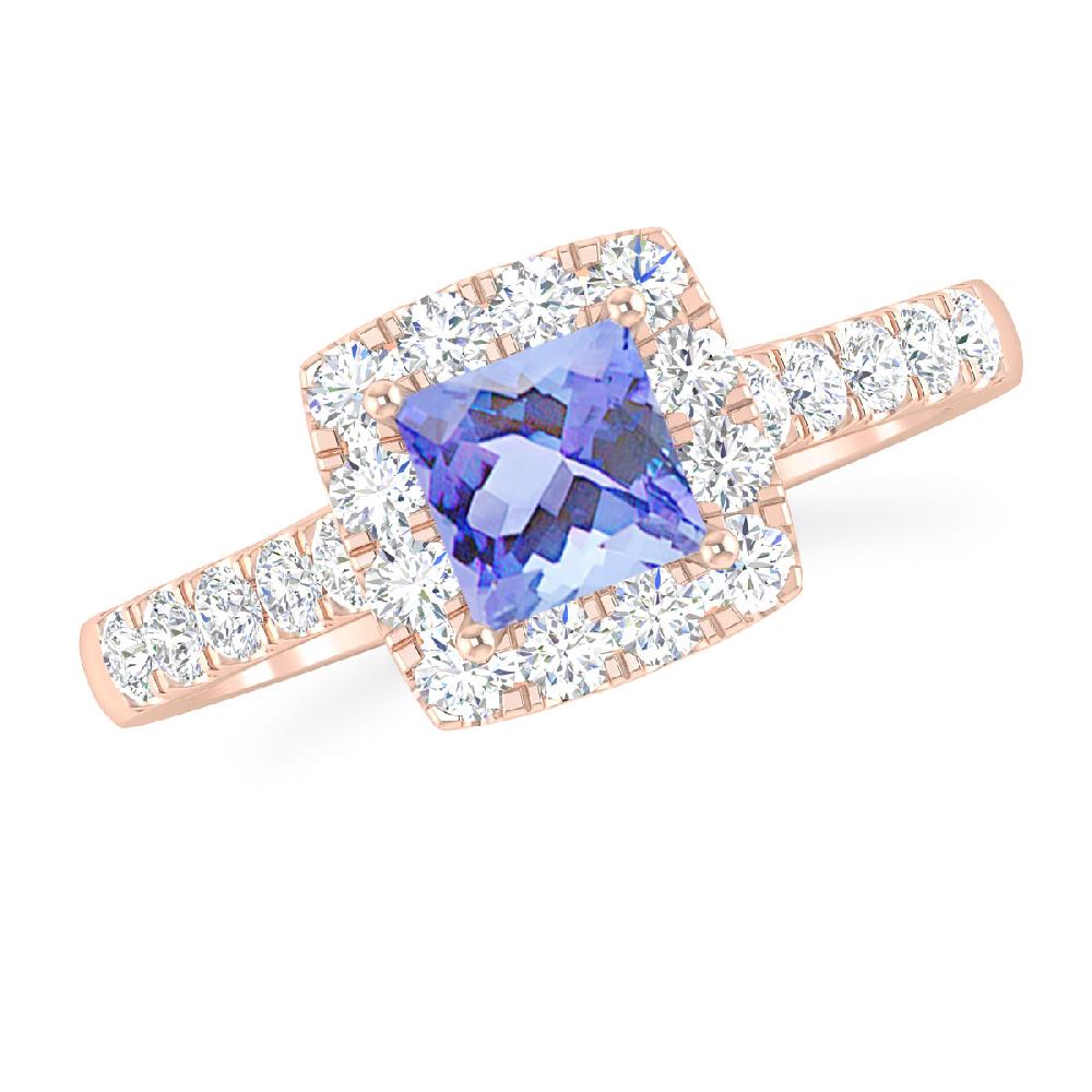 Rose Gold - Tanzanite