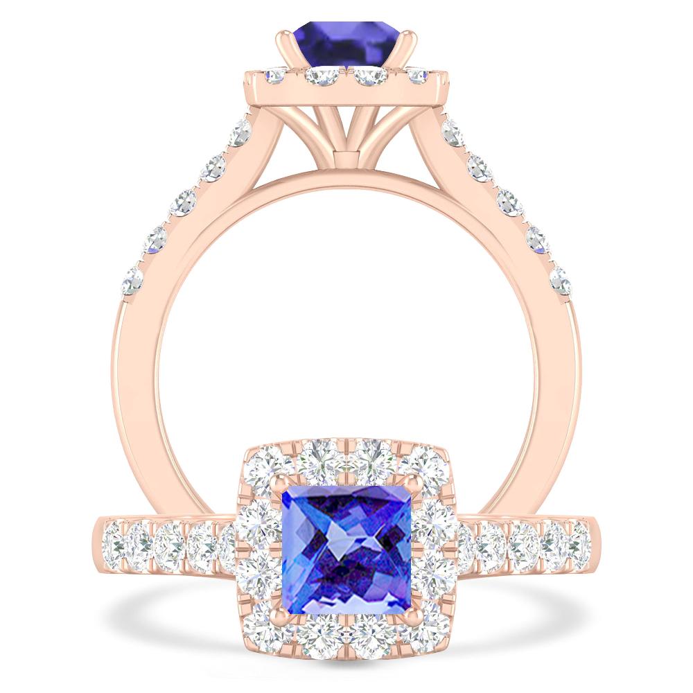 Rose Gold - Tanzanite