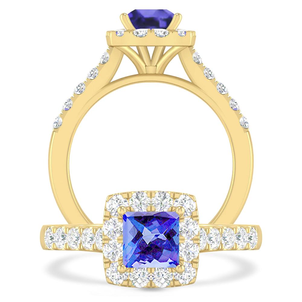 Yellow Gold - Tanzanite