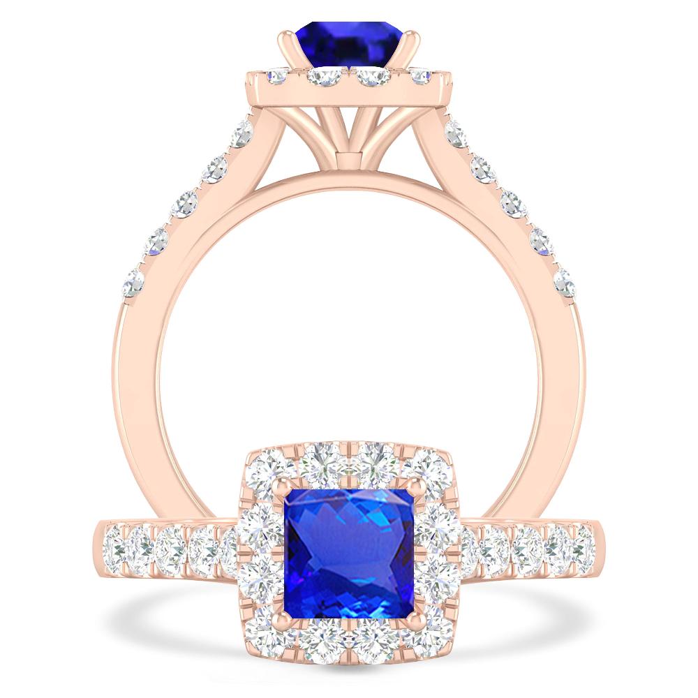 Rose Gold - Tanzanite