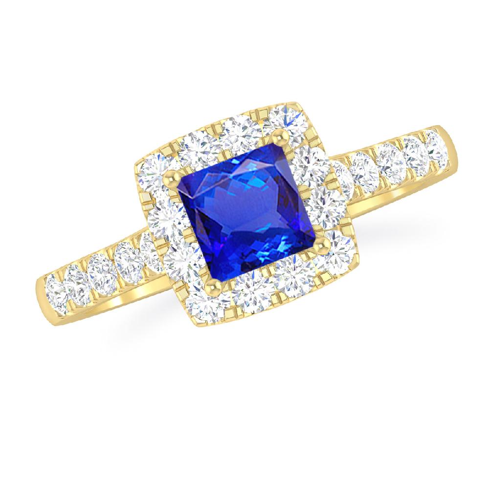 Yellow Gold - Tanzanite