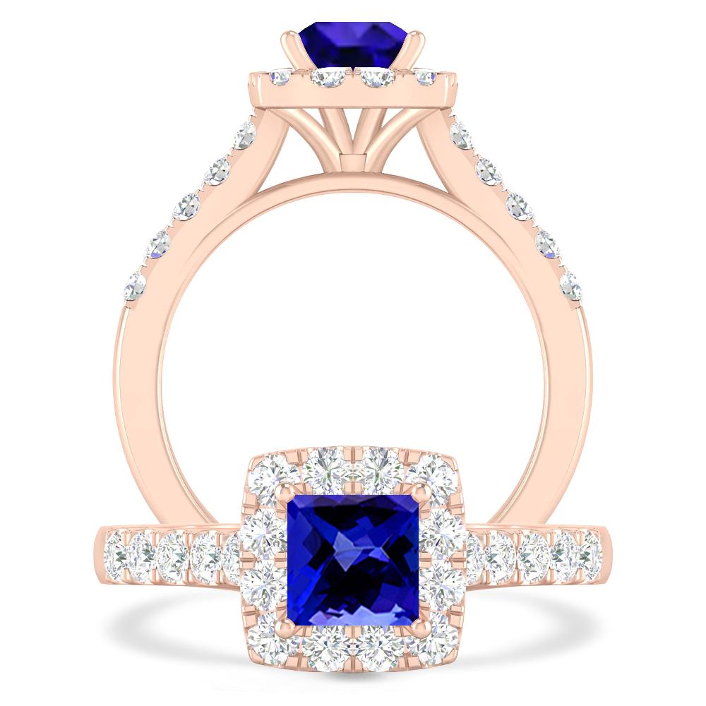 Rose Gold - Tanzanite