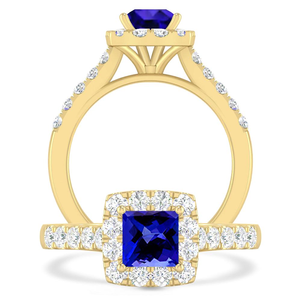 Yellow Gold - Tanzanite