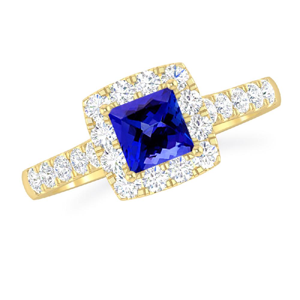 Yellow Gold - Tanzanite