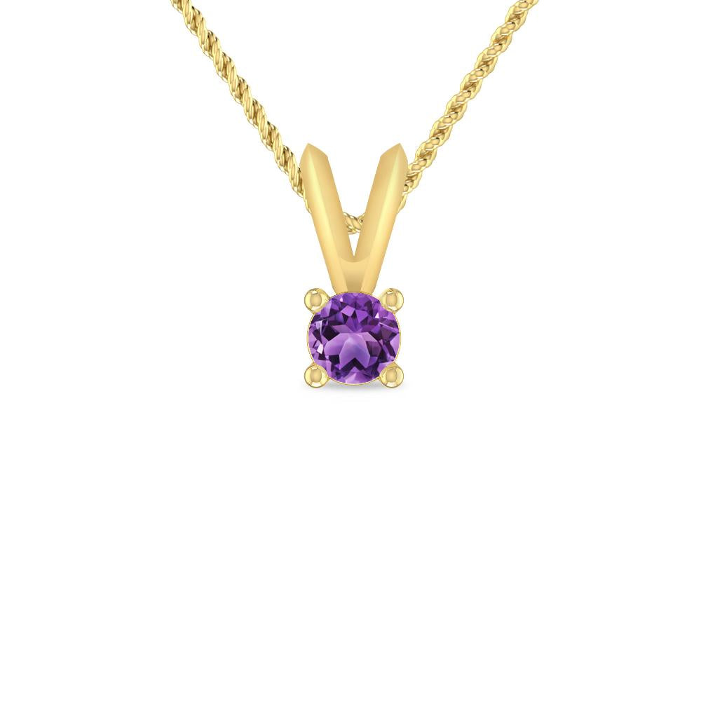 Yellow Gold - Amethyst