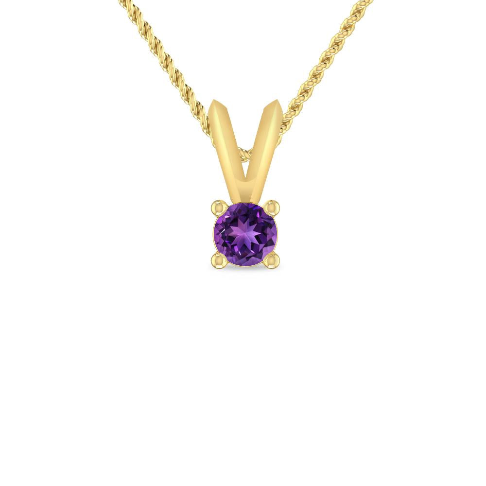 Yellow Gold - Amethyst