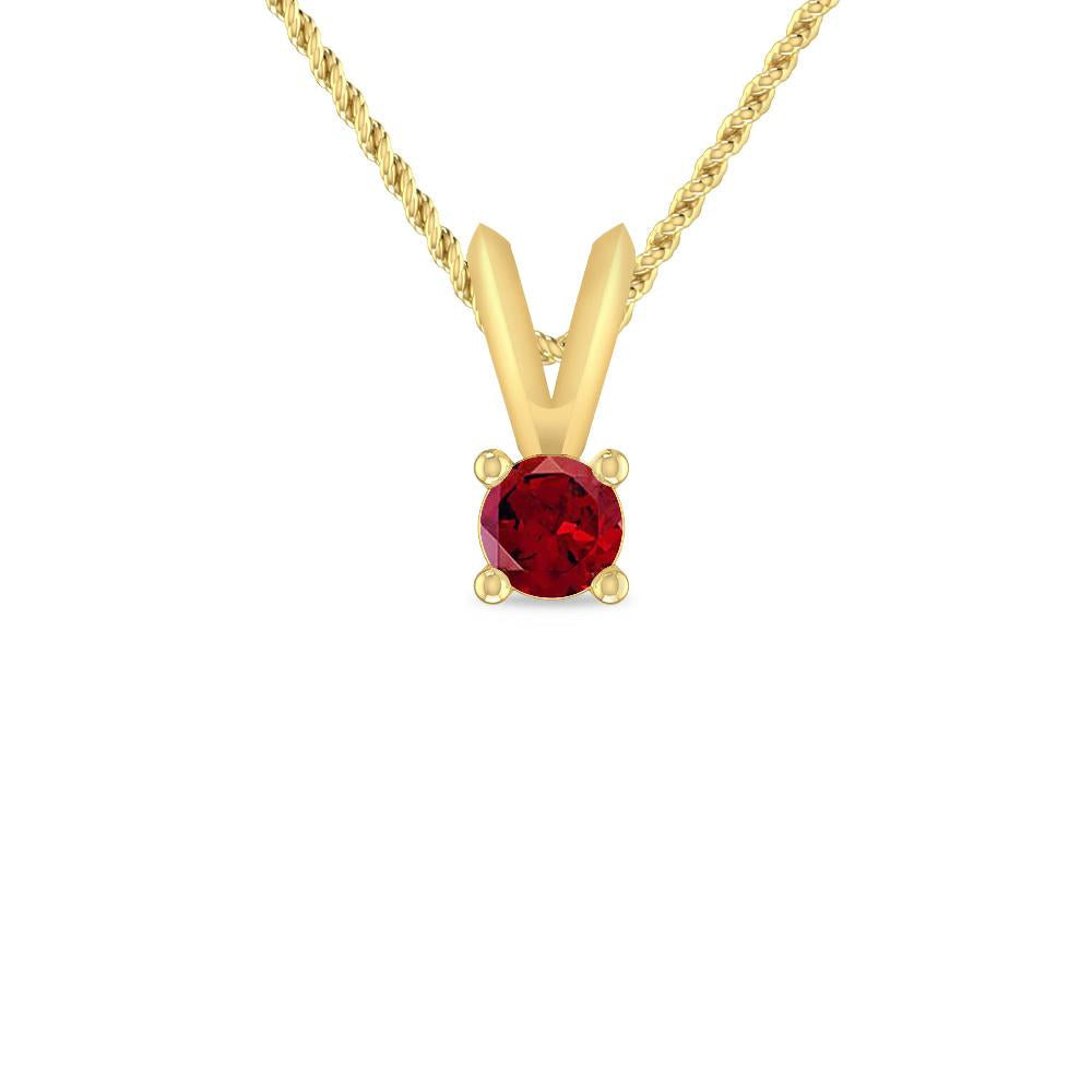 Yellow Gold - Garnet